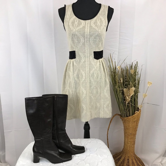 Monteau Dresses & Skirts - Monteau Cream Sleeveless Dress